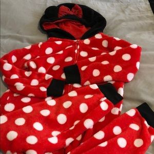 Minnie pajama onesie & headband
